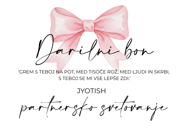 Darilni bon za partnersko Jyotish svetovanje